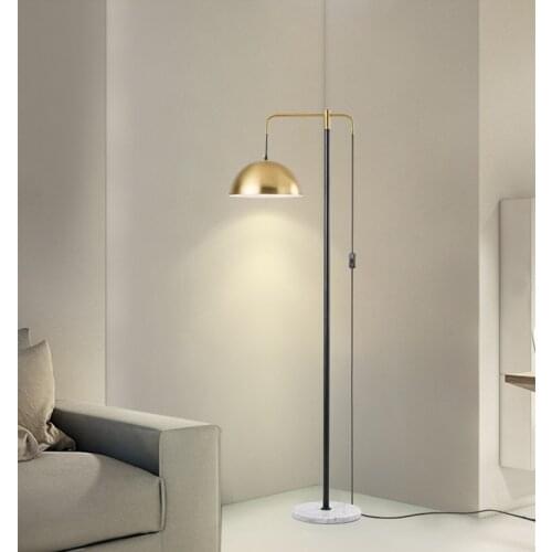 Modern Marble Floor Lamp Creative Iron Floor Lamp For Living Room Bedroom Study Decor Light Home Night Table Lamp Standing Lamp