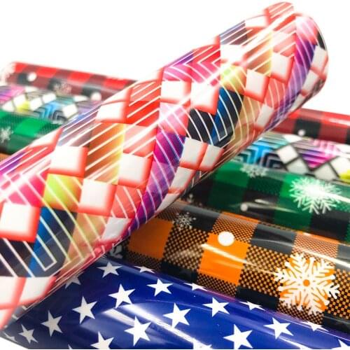 Sunice HTV Heat Transfer Vinyl Star Christmas Snowflake Lattice Pattern Decor Sticker Film Cricut For T-shits Marking DIY Film
