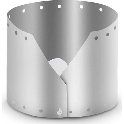 15/19cm Gas Stove Windproof Plate WindTitanium Shield Screen Ultralight Ultra-thin Outdoor Camping Stove Wind Shield Screen