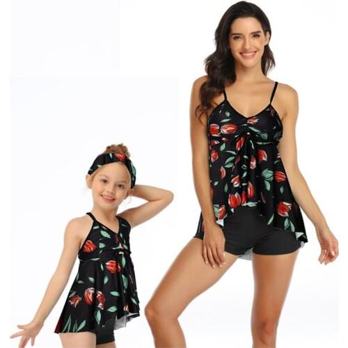 Woman Swimsuit 3-12Y Baby Girls Swimwear Kids Beachwear Bathing Suit for Girls Children Swimming Family Matching Swimsuit Suit