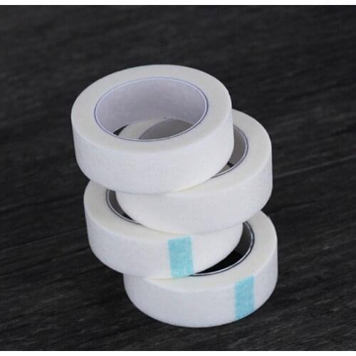 5 Rolls White Medical Tape Fabric False Eye Lash Tapes for Individual Eyelash Extension Supply