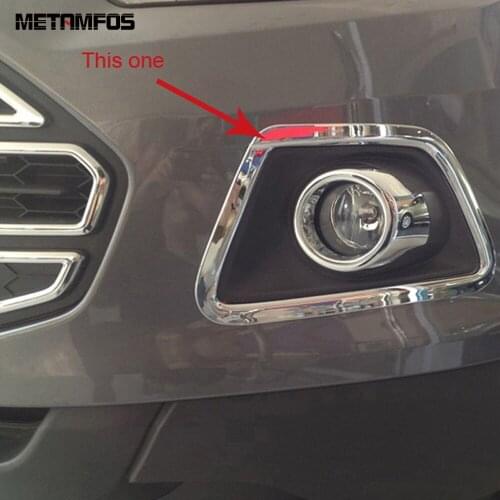 For Ford Ecosport 2013-2015 2016 Accessories ABS Chrome Side Front Fog Light Lamp Cover Trim Head Foglight Frame Car Styling
