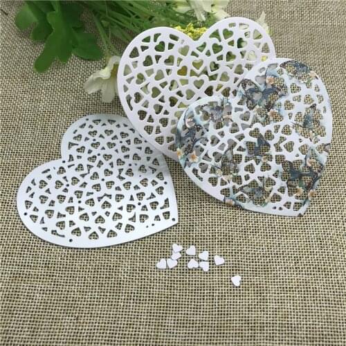 Flower heart Frame Metal Cutting Dies For DIY Scrapbooking Album Embossing Paper Cards Decorative Crafts