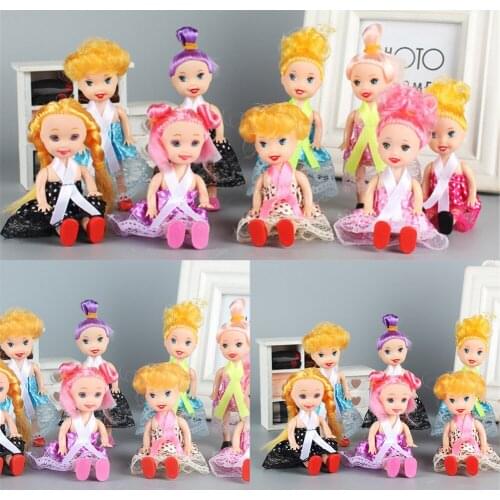 Pcs 11CM Girl Doll Toy Random Delivery Small Doll With Dress And Shoes Cute American Doll Toys For Children Kids Girl Wonderful