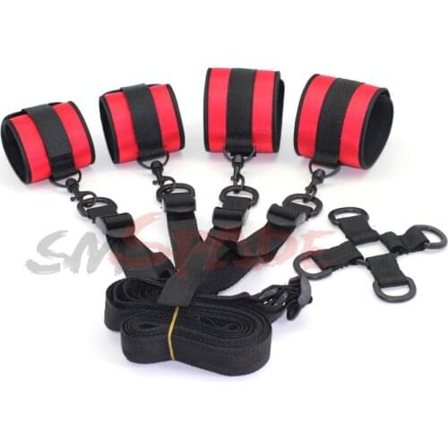 SMSPADE multifunctional under bed restraints kit,adult sex restraints for couples,hand and ankle restraint system,sex toys