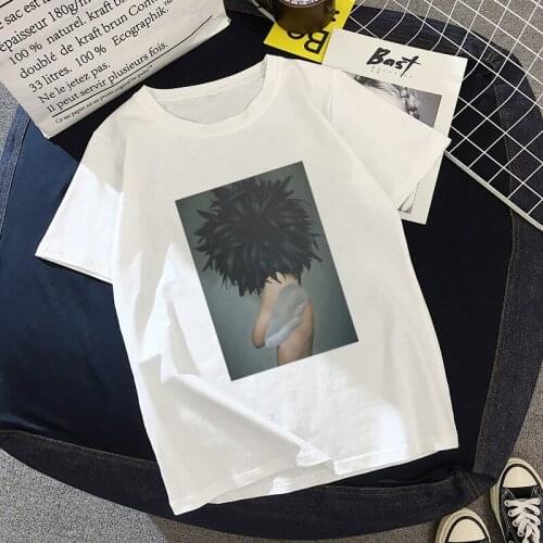 Summer White Women Short Sleeve Top Tee Troye Sivan Cartoon Print Female T-shirt Casual Harajuku Loose Clothing