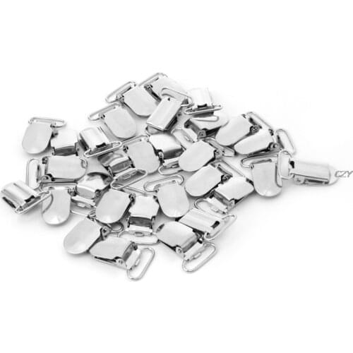 30Pcs Metal Pacifier Clips For Cute Baby Infant Soother Clasps Funny Accessories