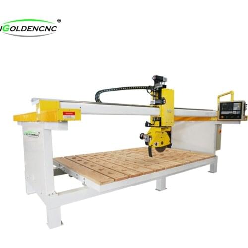 Bridge saw 5 axis cnc carving marble granite stone machine for marble cutting engraving