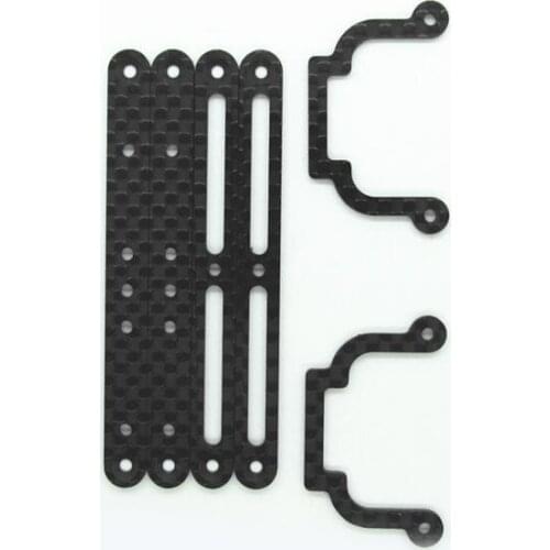 MS Chassis Suspension Car Parts 1.5mm Carbon Fiber Chassis Reinforce Spare Part for 1/32 Scale Tamiya Mini 4WD Racing Car Model