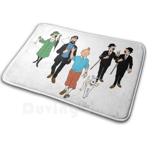 Untitled Soft Non-Slip Mat Rug Carpet Cushion Tintin Tintin Gift Tintin Merchandise Tintin Stuff Trending Trending