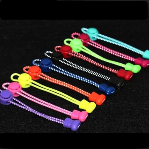 One Pair Free Shipping Colorful Reflective Locking Shoe Laces Elastic Shoelaces Shoestrings Running/Triathlon/Sports Fitness