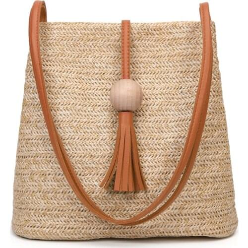 2021 New Style Woven One Shoulder Straw Bag