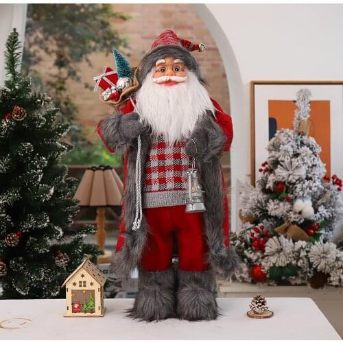 Christmas Decorations for Home New Year 2022 25 Style Height 30cm Santa Claus doll Childrens gifts Window Ornaments Navidad