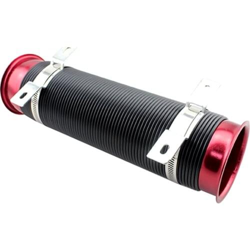 Air Duct Hose, Adjustable 76mm Universal Car Cold Air Turbo Intake Inlet Pipe Flexible Duct Tube Hose Pipe Induction Kit