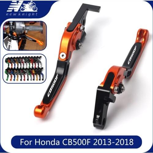 !With Logo CNC Motorcycle Foldable Extending Brake Clutch Levers For Honda CB500F CB500 F CB 500 F 2013-2018 2014 2015 2016 2017