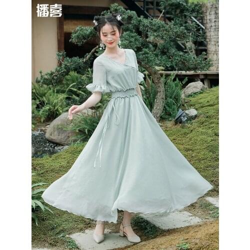 TIYIHAILEY Green Summer Dresses