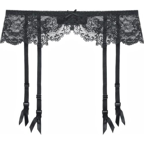 Women Garter Belts Sexy Lady Garter Belt Thigh Lace Lingerie Supplies With Non-Slip Adjustable Buckle Ladies Garter Belt