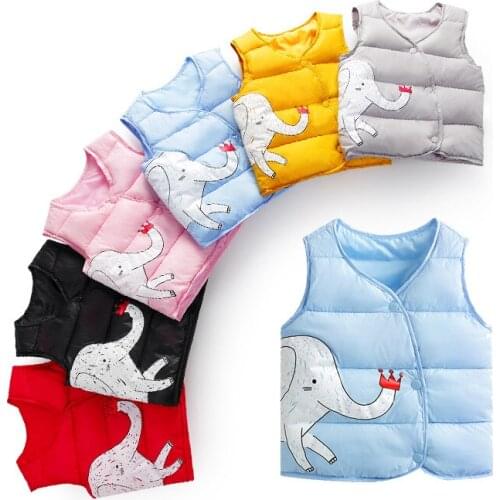 Kids Vest Boys Spring Waistcoats Vest for Girls Baby Toddler Clothes Winter 2018 Children Sleeveless Jacket Size 0-7 Year