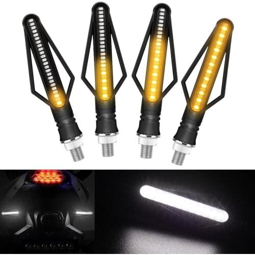 1pcs Motorcycle Turn Signals Led Light Motorcycle Indicators Light Flowing Water Blinker Flashing Tail Flasher Motorcycle Led