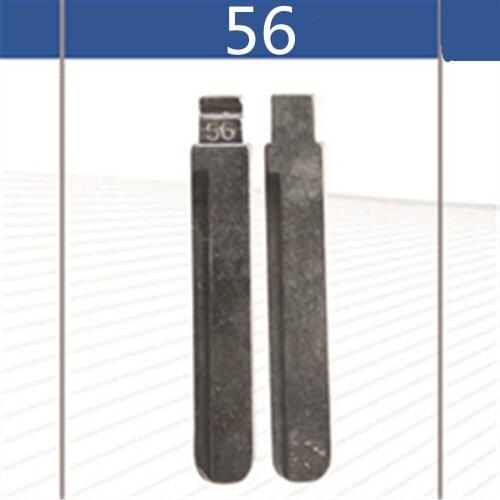 2 Pcs Uncut Replacement Car Key Blade for BYD Right Groove Key No.56 BLANK BRASS Car Key Blade