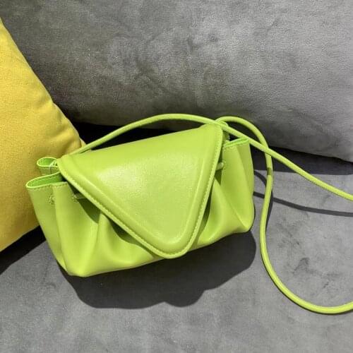 2021 Fashion Exquisite Women Fold Cloud Bag Women High Quality Leather Casual Crossbody Bag