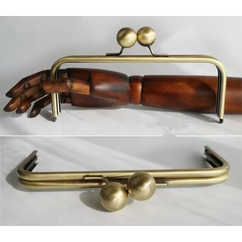 22 X9 CM Big Ball Clasp 25 mm Antique Brass Metal Purse Frame DIY Handbag Accessories China Online Shop Metal Purse Handle