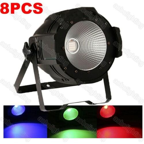 8x 200W RGB 3in1 COB Led Par Wash Light DMX 200W Led Stage COB Par Light Theater disco light dj light