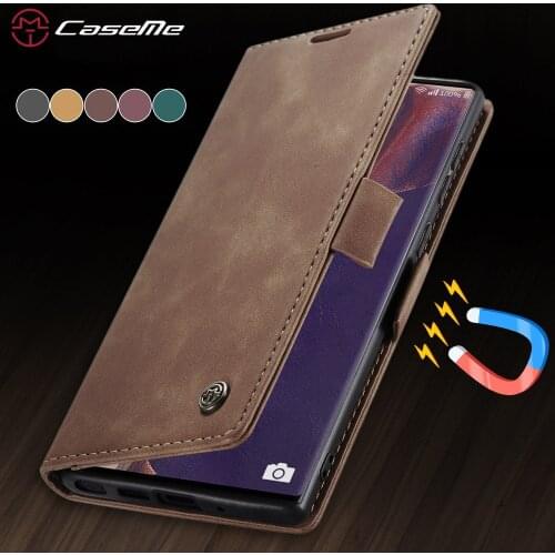 PU Leather for Samsung Galaxy Note 20 Ultra Case,Retro Purse Luxury Magneti Card Holder Wallet Cover For Galaxy Note 10 Plus