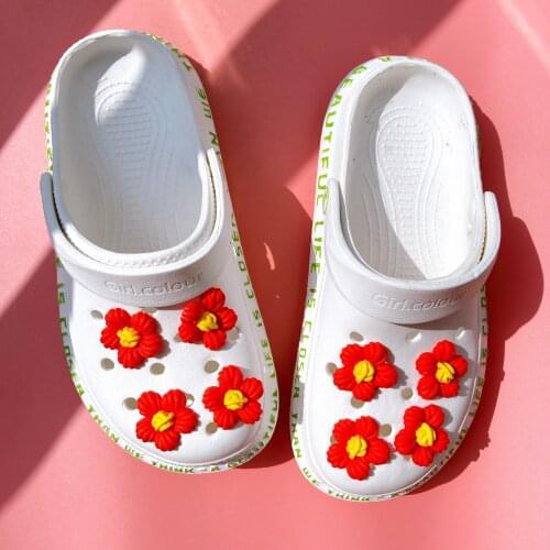 DIY Flowers Cute Croc Shoes Accessories Fashion Hot Sale Shoes Charms for Crocs Hot Sale Lovely Clogs Shoes Decorative Elegant
