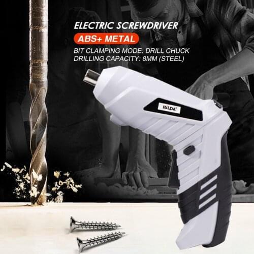 Electric Screwdrivers Cordless Rechargeable Power Strong Toughness Electric Portable Battery Drill with LED Light
