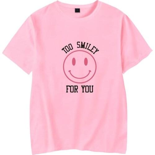 Addison Rae Pouty Face Short-sleeved T-shirt Men/women Fashion Too Smily Funny T Shirt Plus Size Streetwear Clothes Kpop 2020