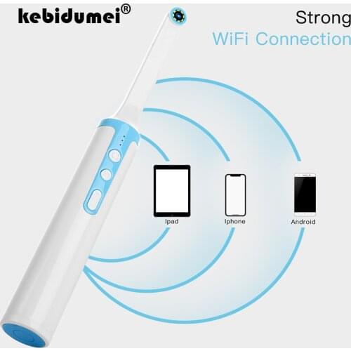 Kebidumei P10 1080P HD WIFI Intraoral Endoscope with 8 Led lights Inspection for Dentist Oral Real-time Video Dental Tools