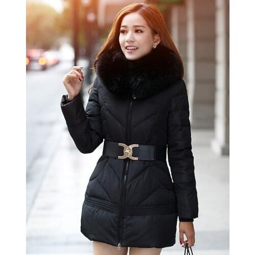 KK LUFAINA Women's Parkas With Fur