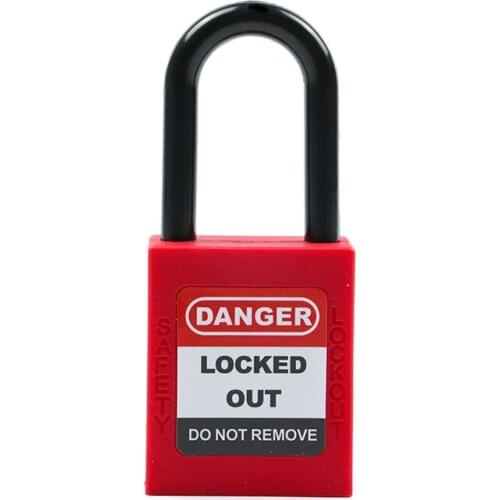 Wholesale Industrial 38mm Safety Padlocks Loto Device Candados Electric Equipment Color Plastic Key Lock