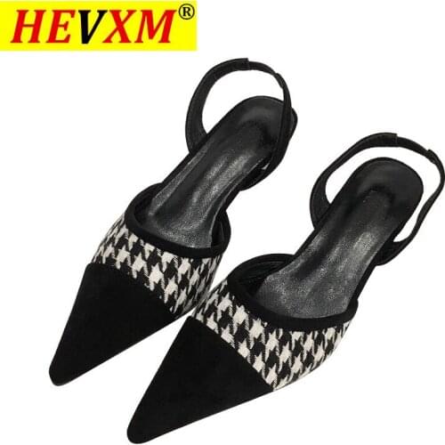 New Arrival Women Lady Summer Sexy Elegant Fashion Casual Pointed Toe Stilettos Heels Strappy Sandals Slippers Slides Shoes R008