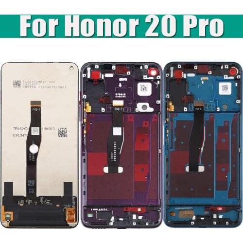 Original 6.26" For Honor 20 Pro YAL-AL10 YAL-L41 LCD Display Touch Digitizer Screen Assembly Replacement Parts