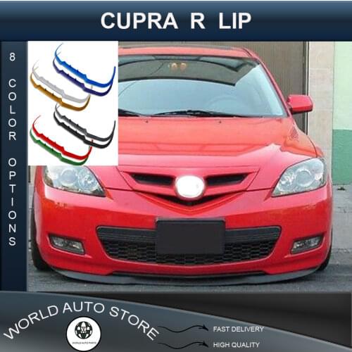 For mazda 2004-2009 front lip universal spoiler lip bumper 3 piece free fast shipping designed full harmony body kit design