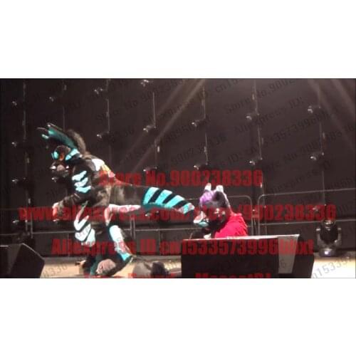 3-D Eyes Fursuit Fullsuit Huksy Dog Costumes Full Furry Suit Furries Anime BJ073 Teen Costumes Full Furry Suit FOR Child Adult