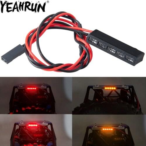 YEAHRUN RC Light Bar 32mm 5LEDs Bright RC Car Roof Lamp LED Night Headlamps Headlights for RC Climbing Car Parts