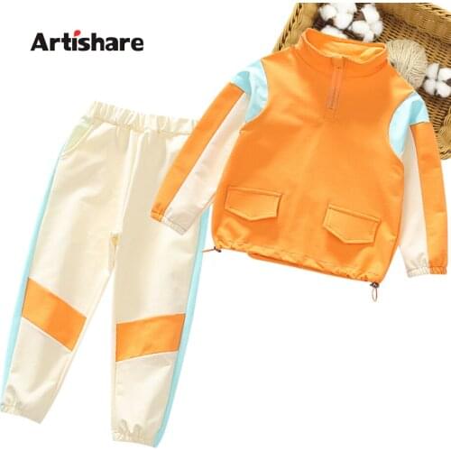 Girls Sport Clothes Sweatshirt + Pants Clothes For Girls Casual Style Kids Clothes Girls Spring Autumn Childrens Clothes