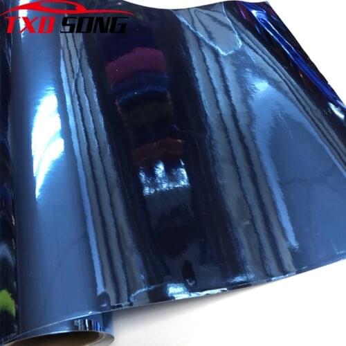 Light blue Mirror Chrome Electroplate Vinyl Car Wrapping Foil Decal Car Motorcycle Decoration Membrane Sticker Car WRAPS