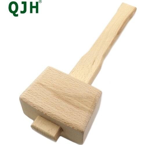Solid Small BeechWood Carpenter Mallet Beat Wooden Hammer Rafter Woodworking Tools Hand Tools DIY Universal Leather Tool