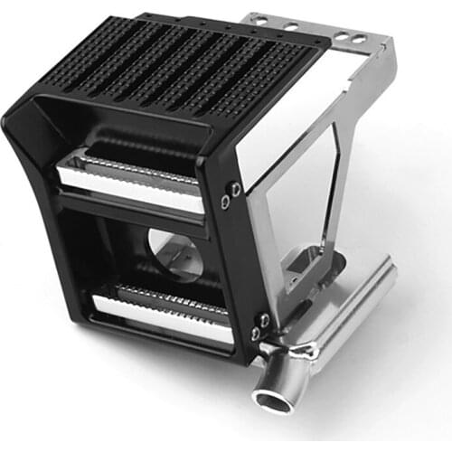 Metal Battery Box Exhaust Pipe for Tamiya Scania 1/14 Tractor Trailer Engineering Truck Model Car Accessories