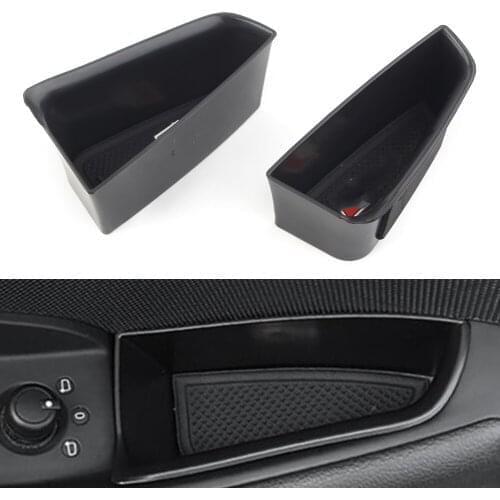 Car Rear Door Storage Box Organizer Container Holder 2PCS For Audi A3 S3 2014 2015 2016 2017 2018 ABS Plastic