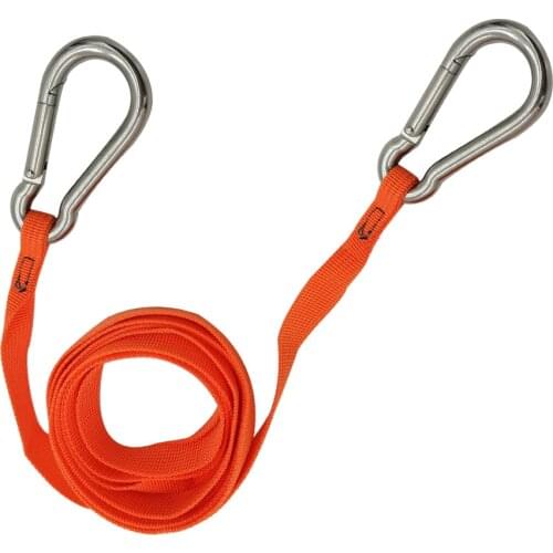 79" Diving Buddy Line With 2 Stainless Steel Buckle Scuba Dive Safety Strap