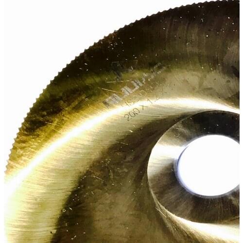 1pc of hss M2 made 250*32*1.6MM TIN coat HSS slitting blades disc for cutting SS mild steel/Faucet/ copper/brass/zinc/lead etc