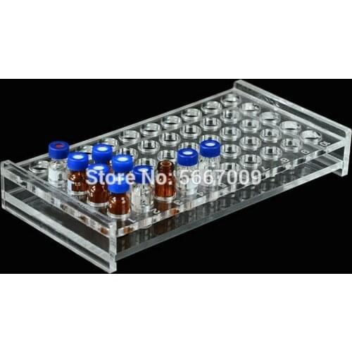 1pcs Clear Organic glass 3ml to 60ml sample bottle holder perspex Chromatographic sample bottle Rack For School Lab