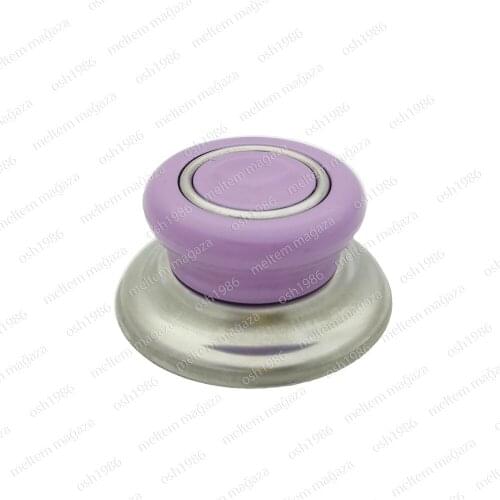 1 PCS Universal Replacement Cookware Kitchen Accessory Knob Screw Handle Pan Hand Grip Handle Cover Lilac HT-TT0002-10