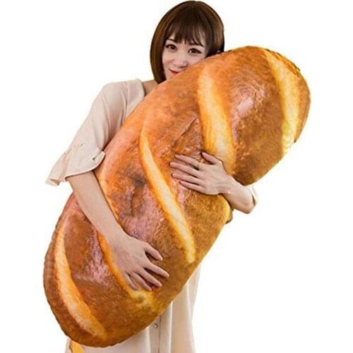 3D Plush Pillow Cushion Gift Soft Stuffed Backrest Toys Birthday Funny Simulated Snack Bread Shape for Children Home Decor Girls