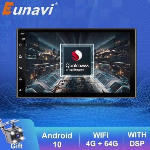 Eunavi 2Din Android 10 Car radio Multimedia Player Universal 7'' HD Scree auto Stereo GPS Navigation Bluetooth AudioVideo Player